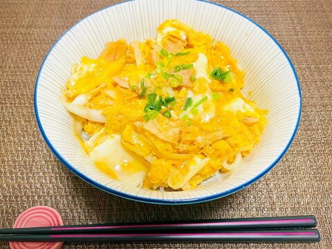 長ねぎとツナで☆ふわとろ玉子丼